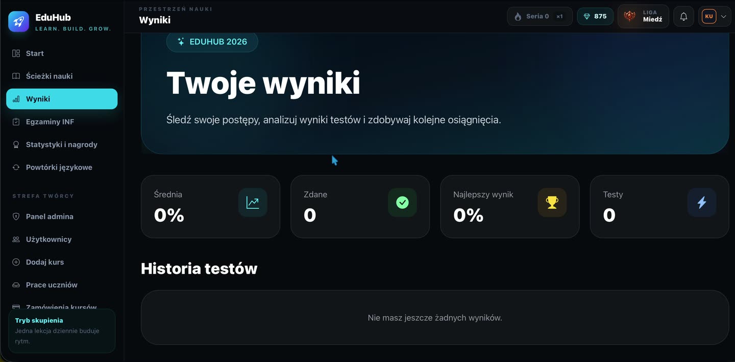 EDU-HUB: rzeczywisty interfejs platformy edukacyjnej